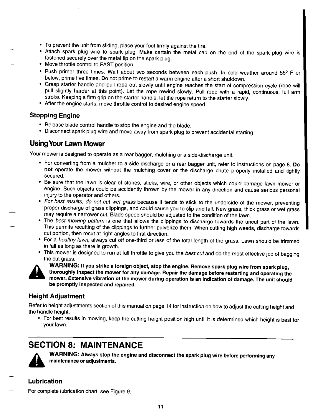 MTD 11A-436F190 manual 