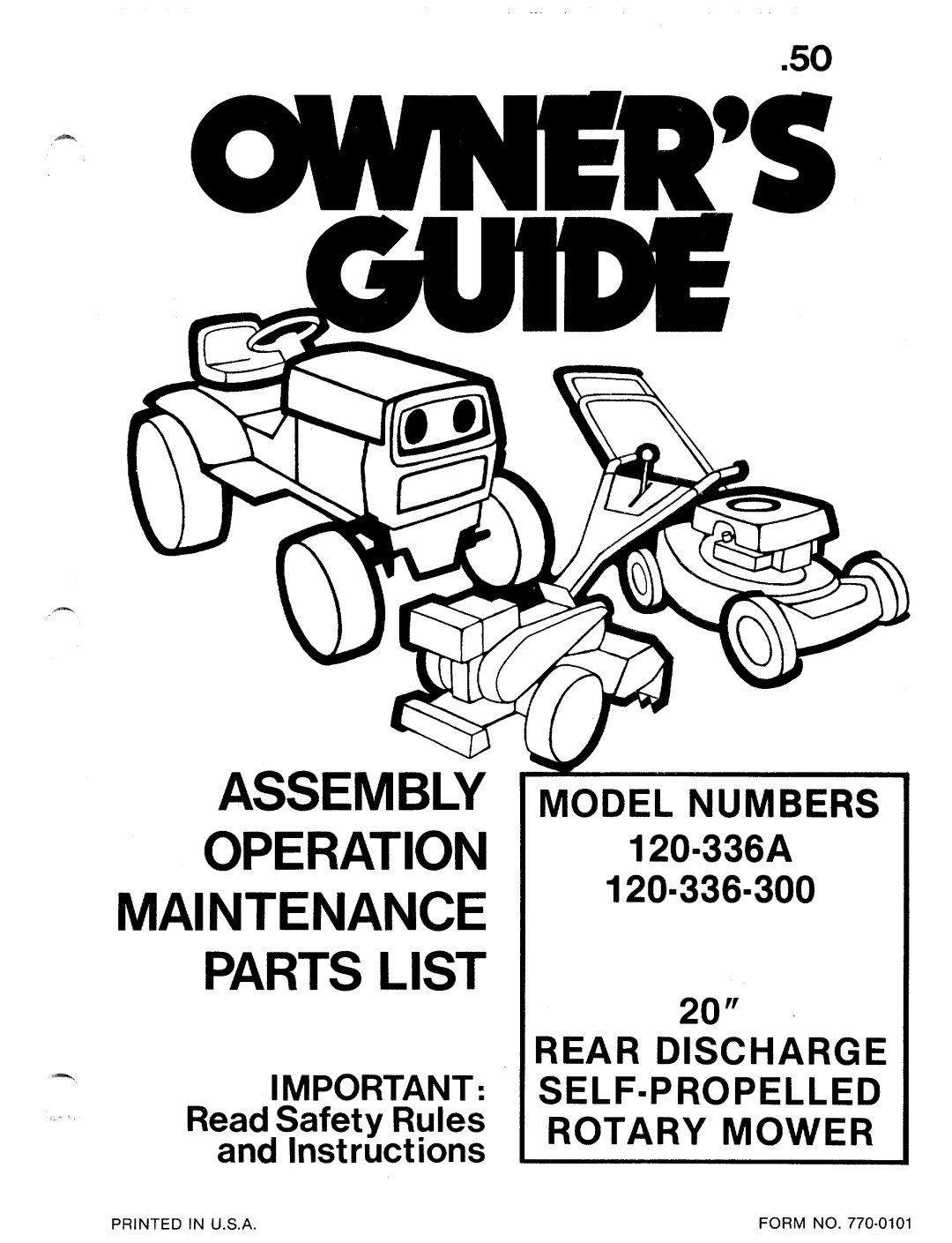 MTD 120-336-300, 120-336A manual 