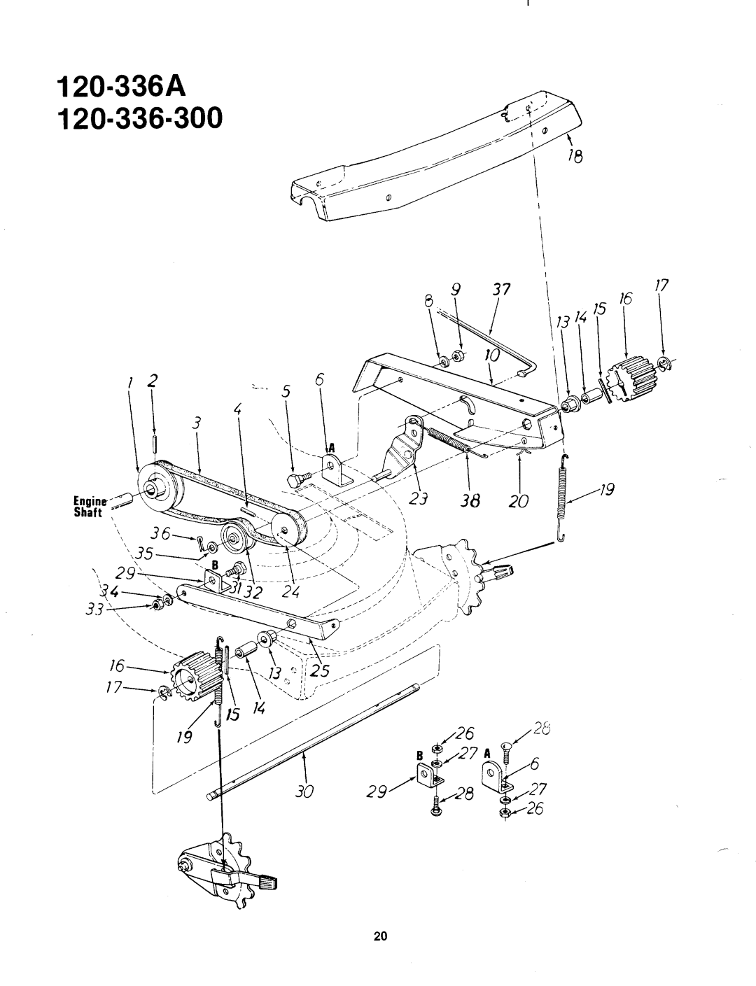 MTD 120-336A, 120-336-300 manual 