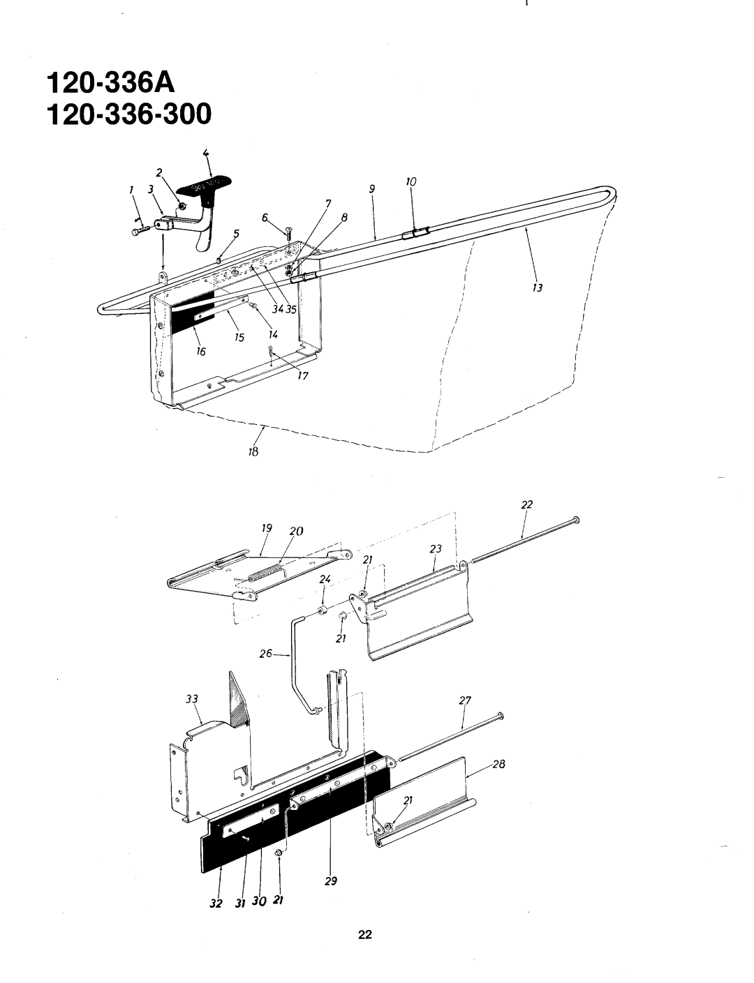 MTD 120-336A, 120-336-300 manual 