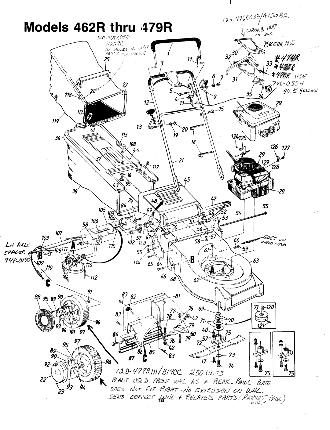 MTD 120-465R000, 120-472R000, 120-466R000, 120-469R000, 120-475R000, 120-463R000, 120-473R000, 120-468R000, 120-476R000 manual 