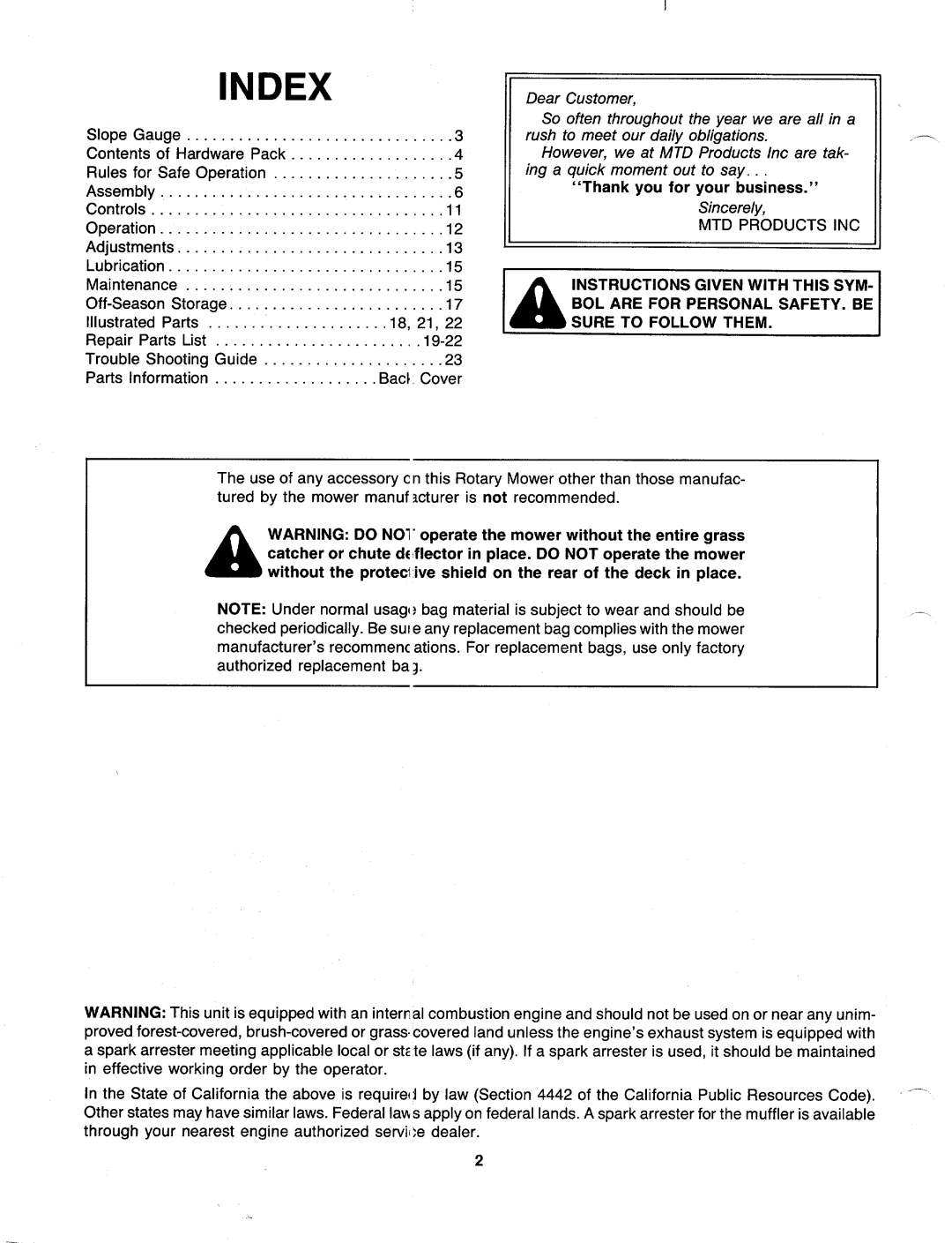 MTD 120-469R000, 120-472R000, 120-466R000, 120-475R000, 120-465R000, 120-463R000, 120-473R000, 120-468R000, 120-476R000 manual 