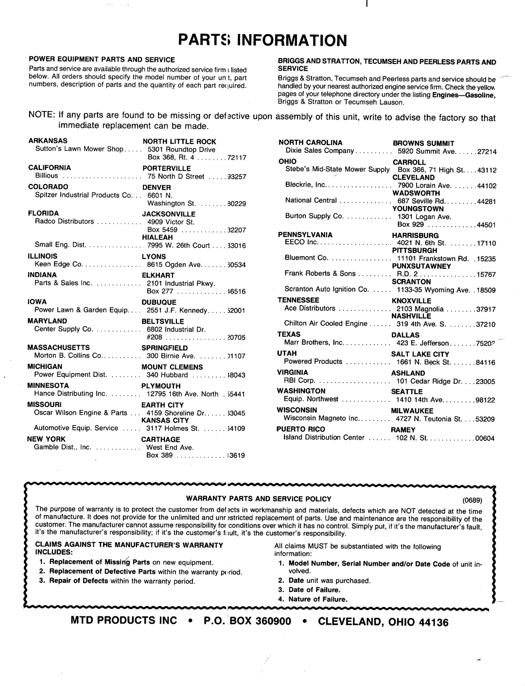 MTD 120-464R000, 120-472R000, 120-466R000, 120-469R000, 120-475R000, 120-465R000, 120-463R000, 120-473R000, 120-468R000 manual 