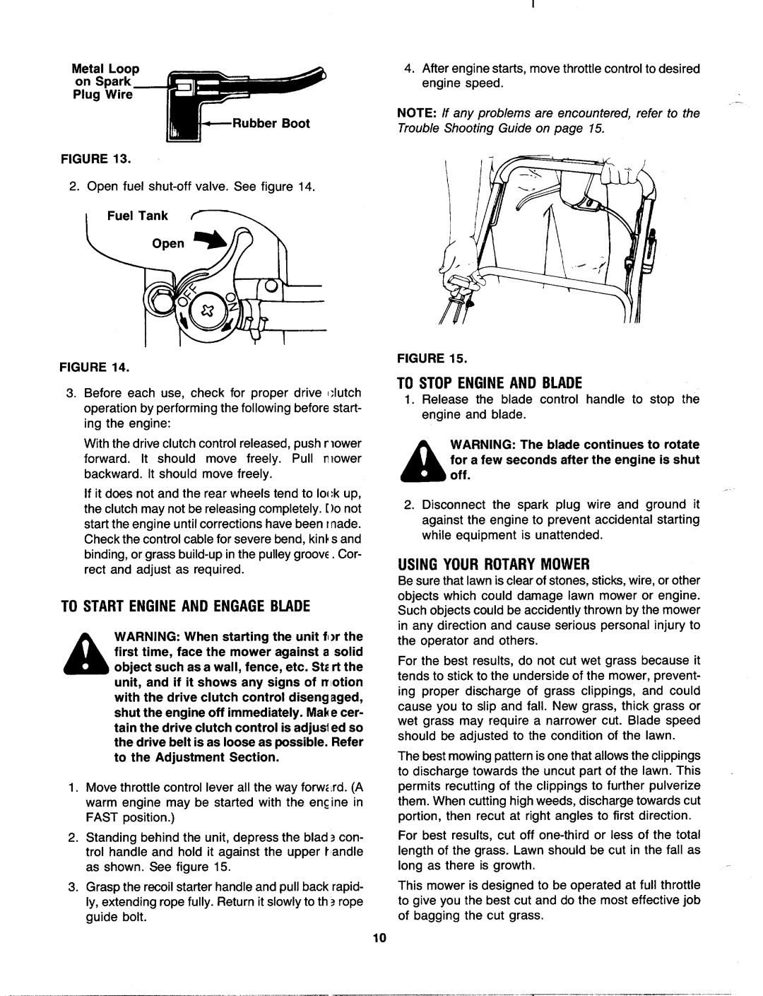 MTD 120-526R000, 120-524R000, 120-528R000 manual 