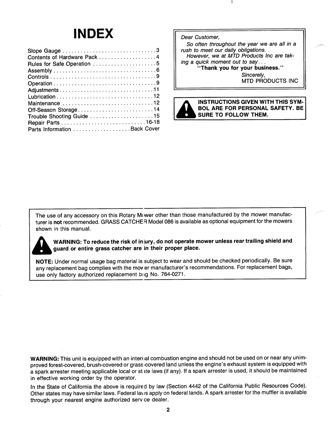 MTD 120-528R000, 120-524R000, 120-526R000 manual 