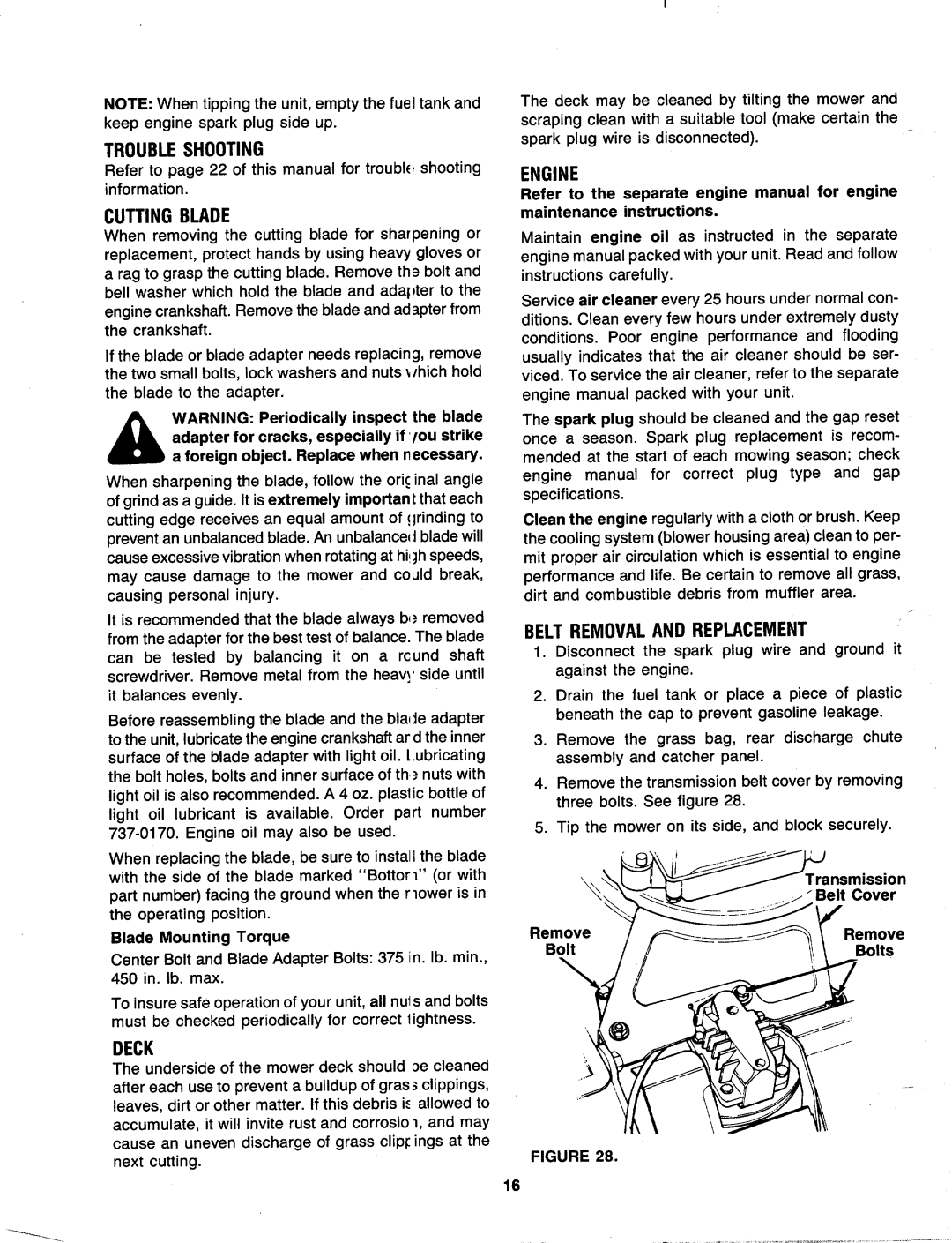 MTD 120-848R000 manual 