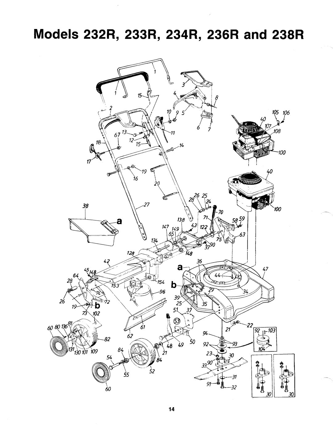 MTD 121-524R000, 121-232R000, 121-234R000, 121-236R000, 121-233R000, 121-238R000, 121-528R000, 121-526R000 manual 