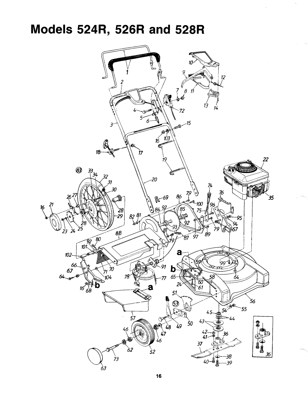 MTD 121-232R000, 121-234R000, 121-236R000, 121-233R000, 121-238R000, 121-528R000, 121-524R000, 121-526R000 manual 