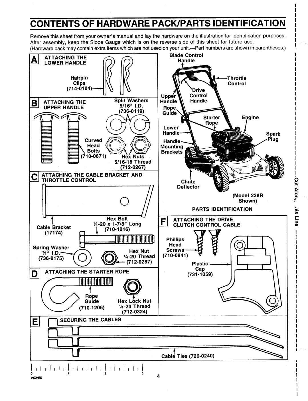 MTD 121-238R000, 121-232R000, 121-234R000, 121-236R000, 121-233R000, 121-528R000, 121-524R000, 121-526R000 manual 