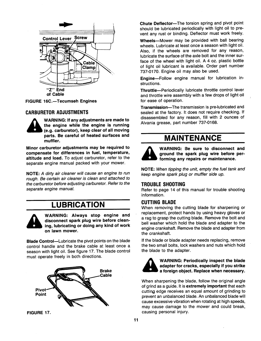 MTD 121-528R062, 121-238R062 manual 