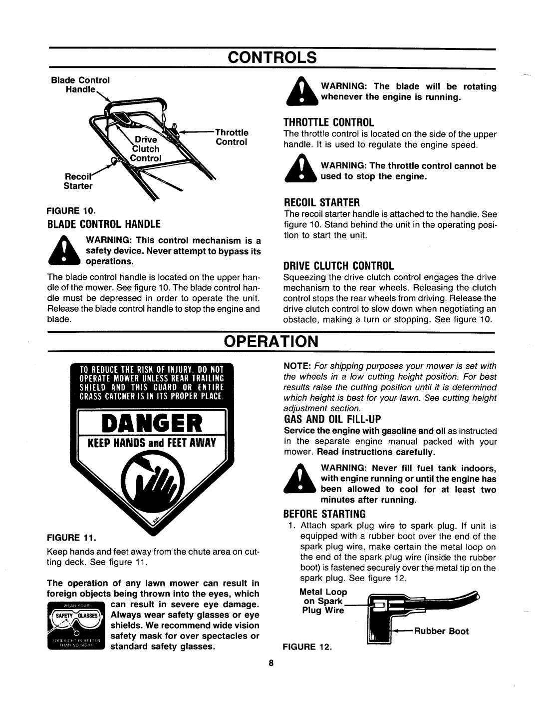 MTD 121-238R062, 121-528R062 manual 