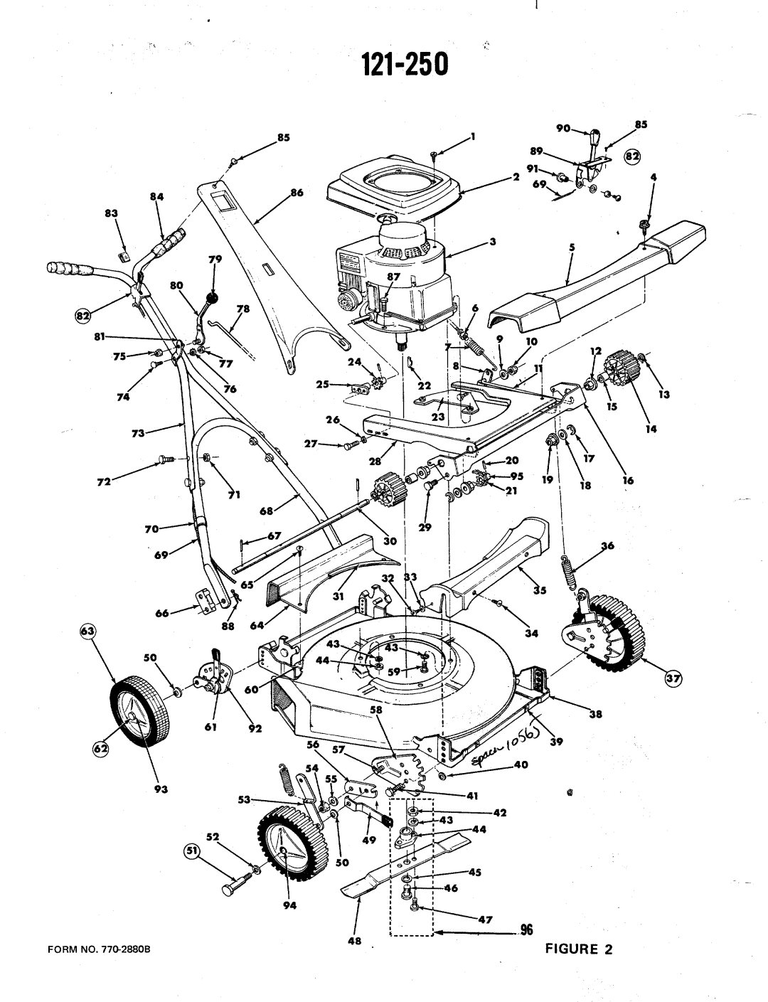 MTD 121-250 manual 