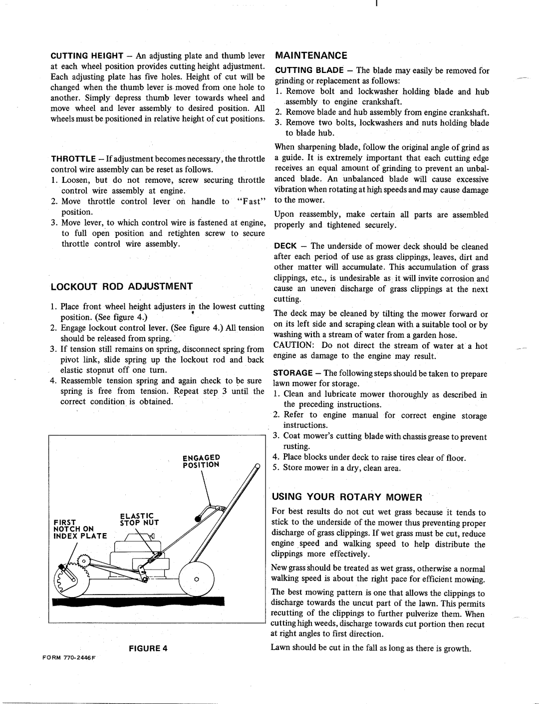 MTD 121-250 manual 