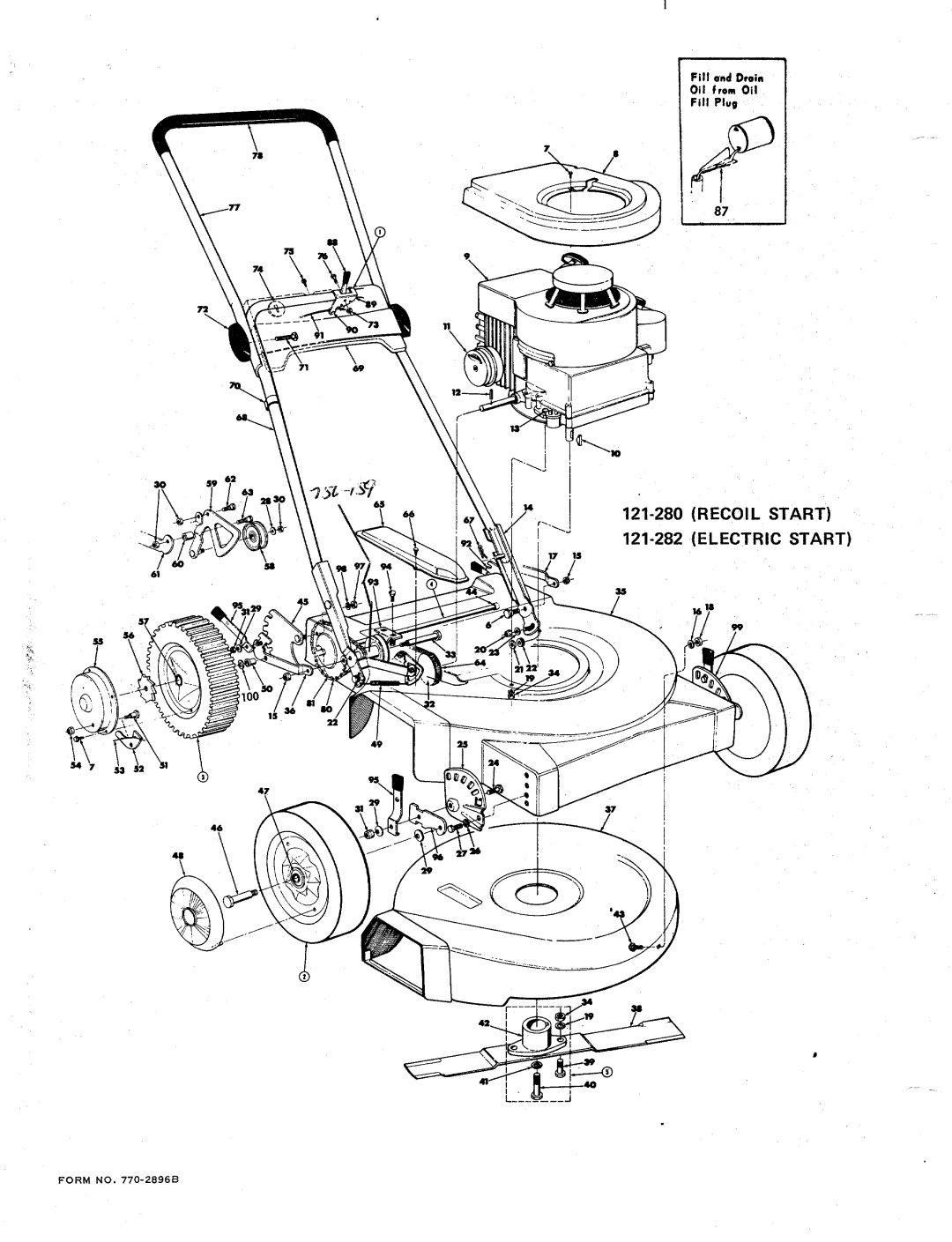 MTD 121-280, 121-282 manual 