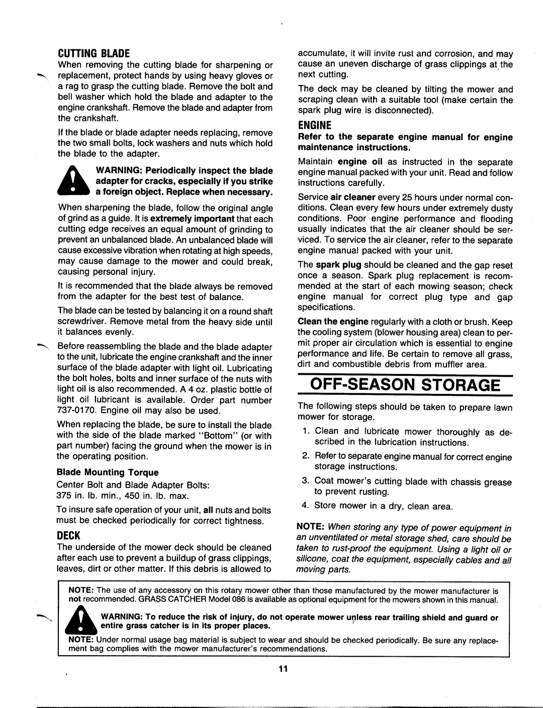 MTD 190-186-000, 121-282R000, 121-280R000 manual 