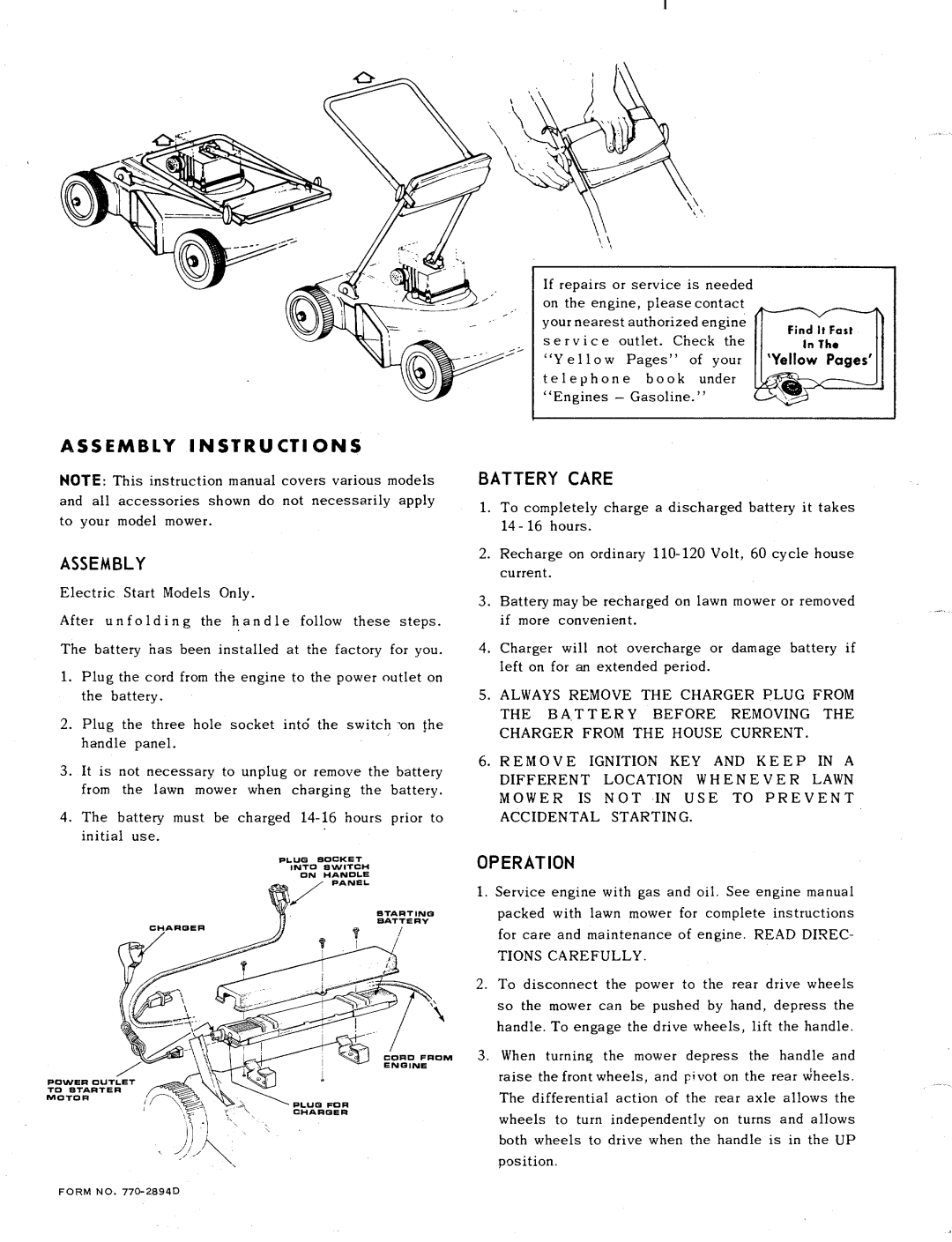 MTD 121-292, 121-290 manual 