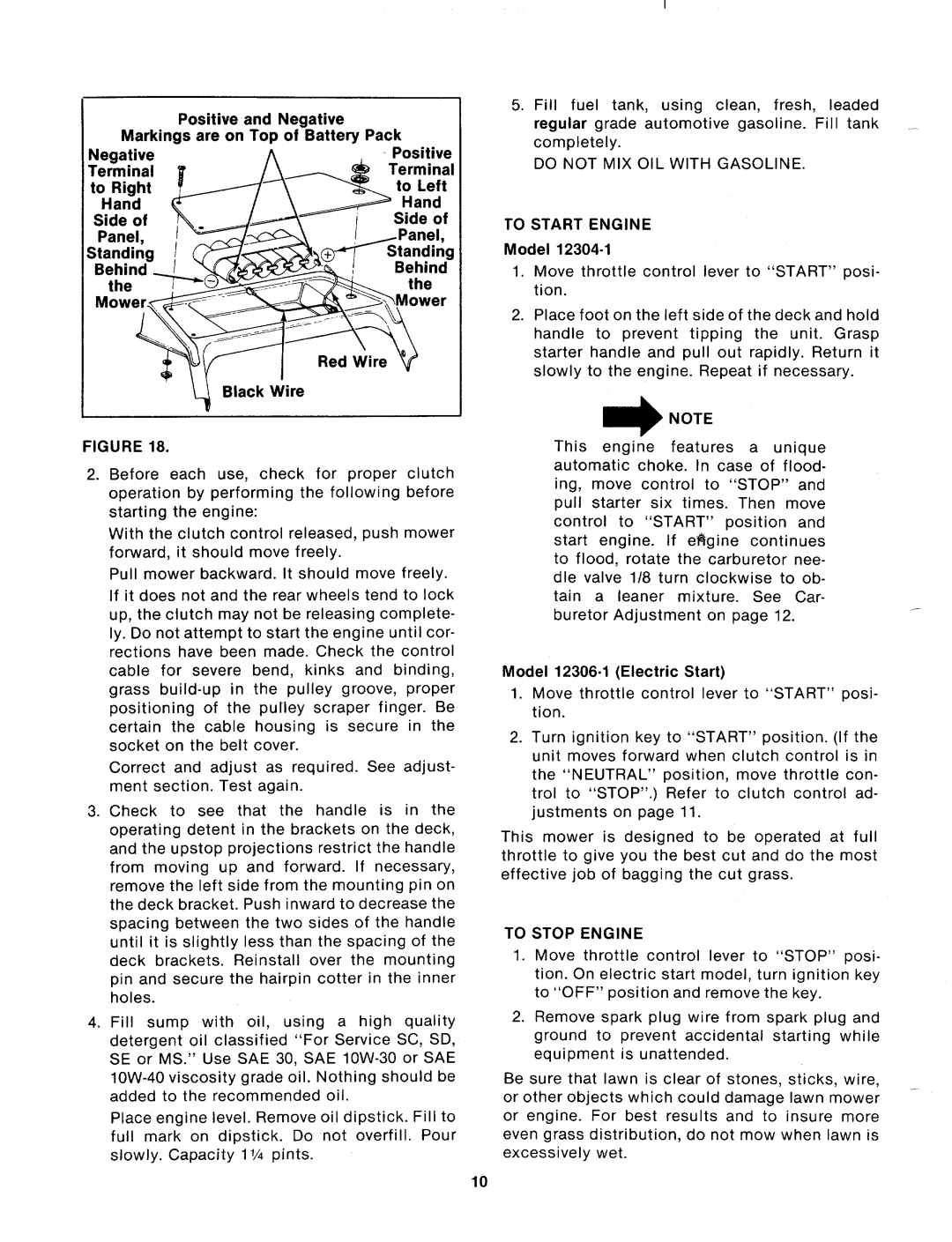 MTD 121-304A, 121-306A manual 