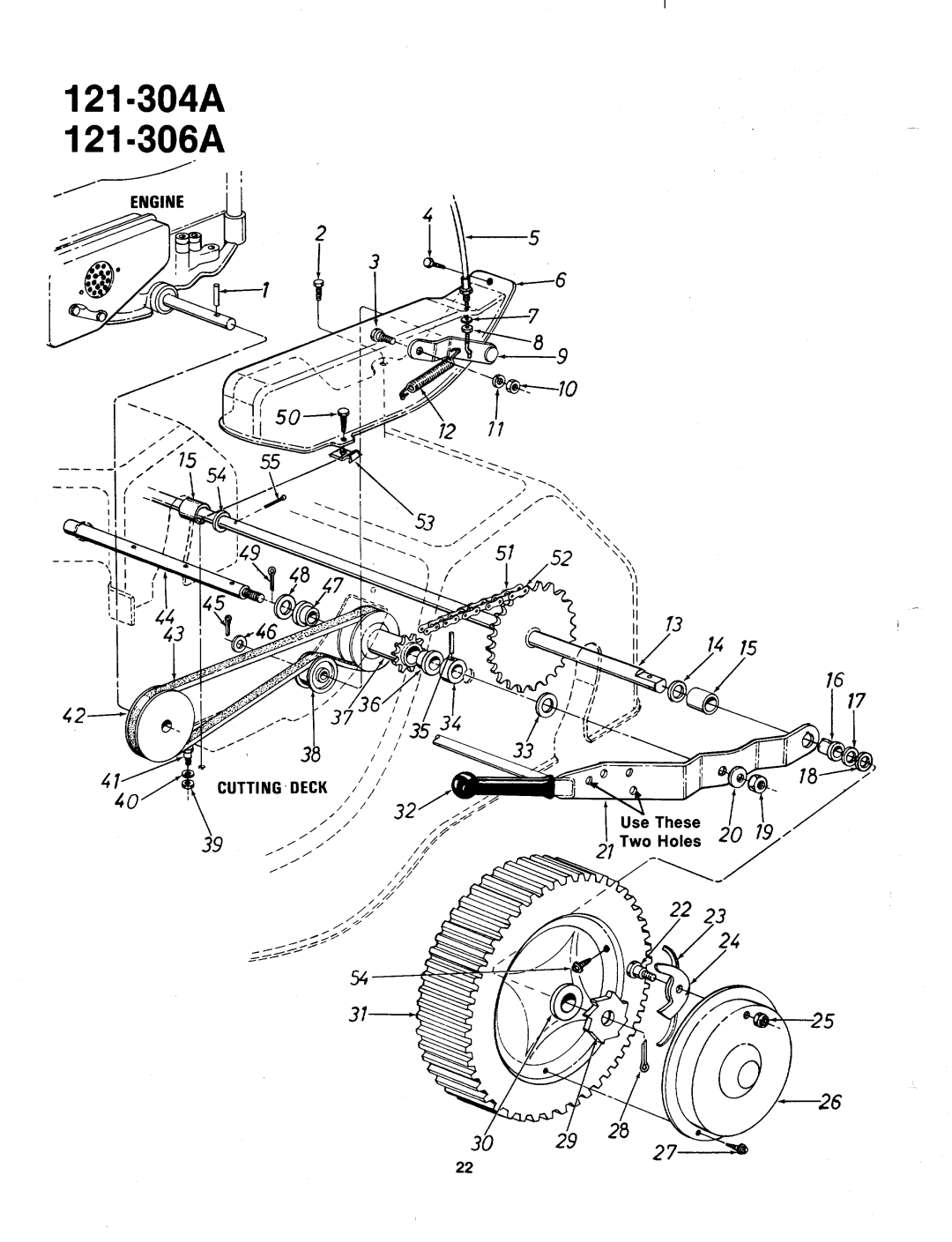 MTD 121-304A, 121-306A manual 