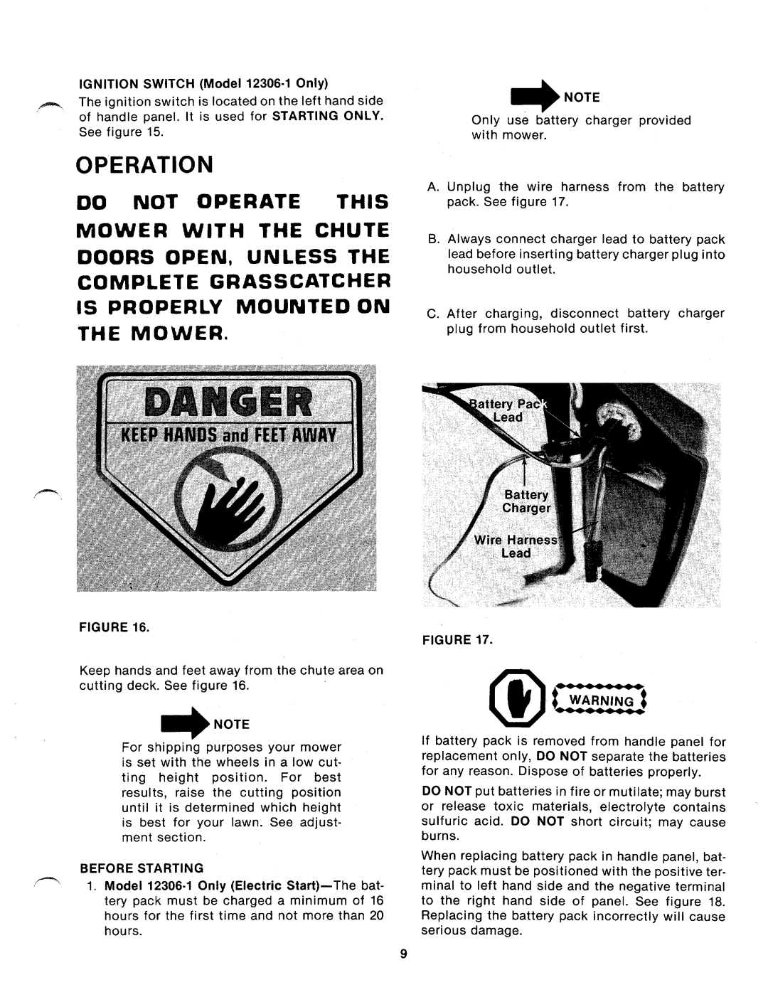 MTD 121-306A, 121-304A manual 