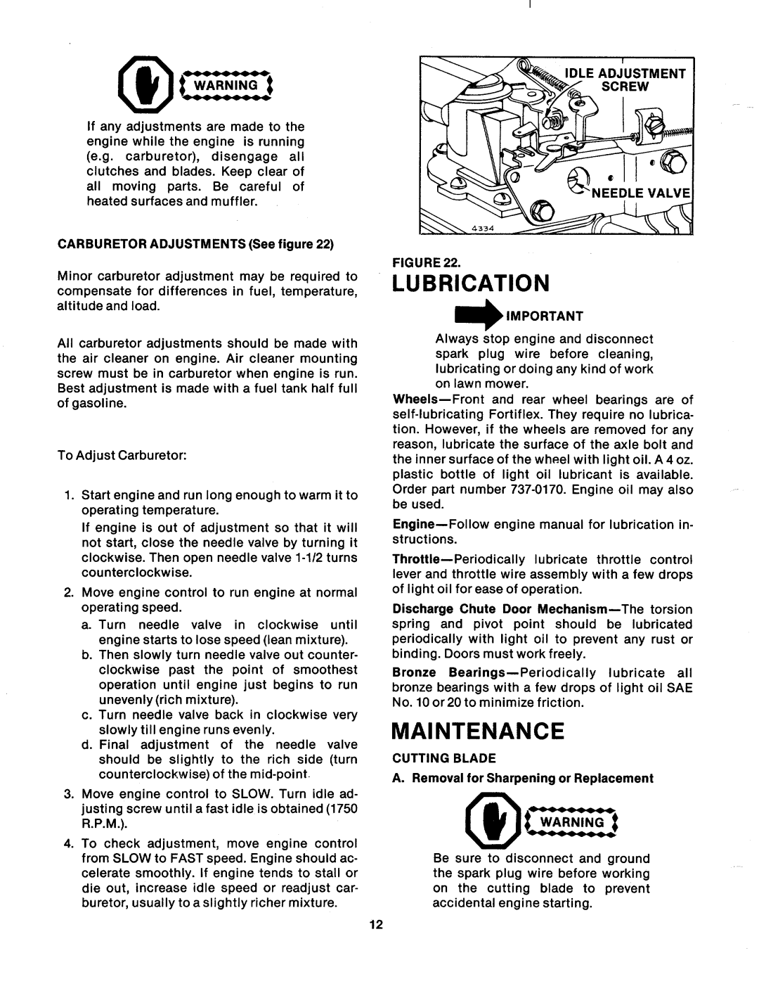 MTD 121-336-300, 121-336A manual 