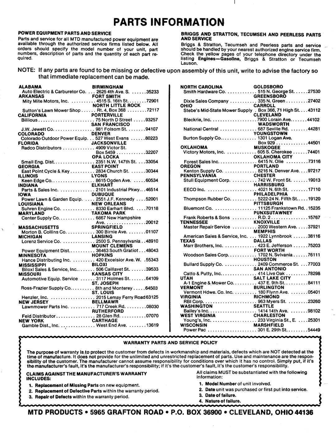 MTD 121-336-300, 121-336A manual 