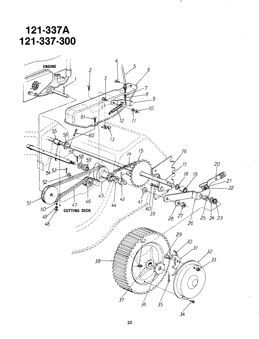 MTD 121-337A, 121-337-300 manual 