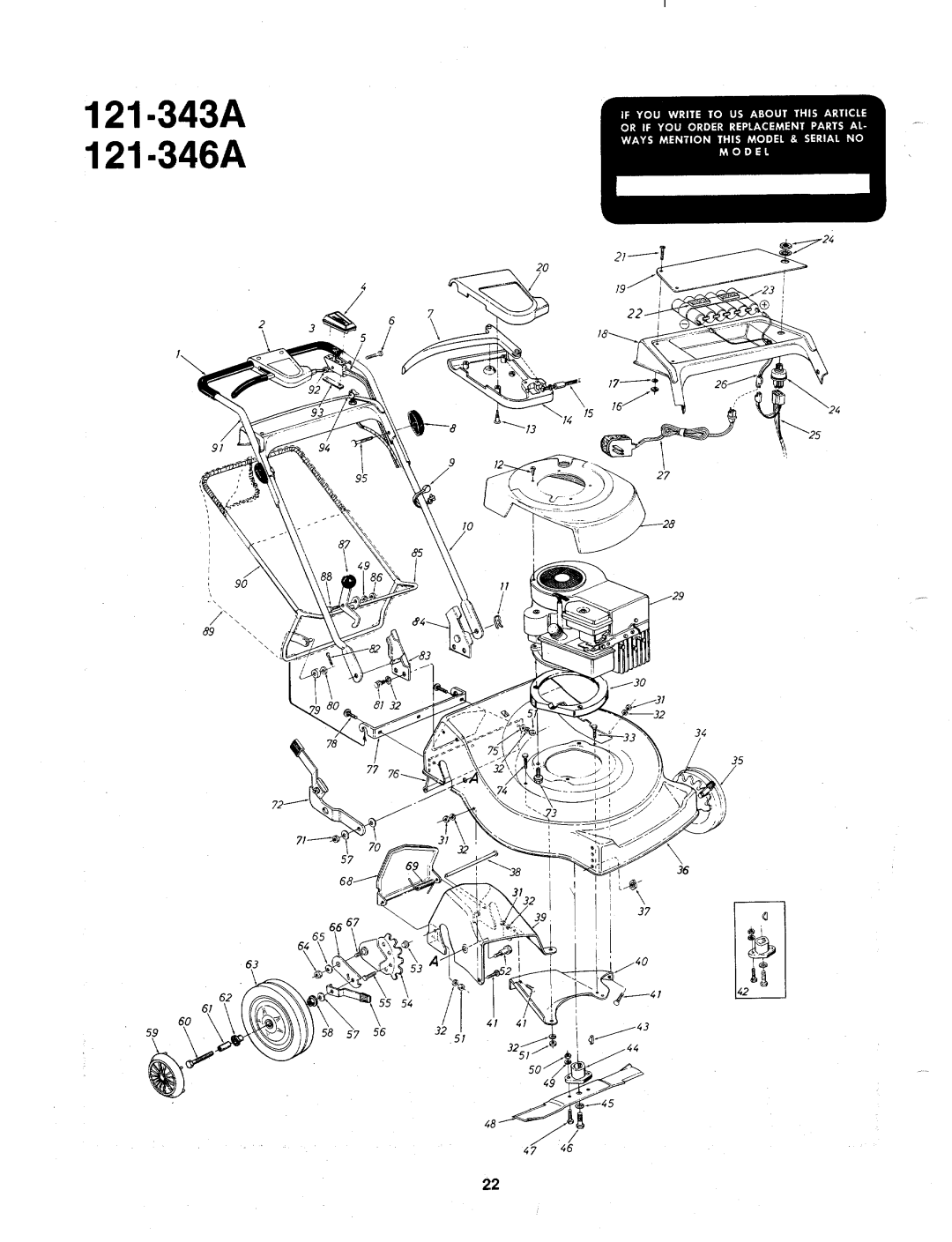 MTD 121-346A manual 