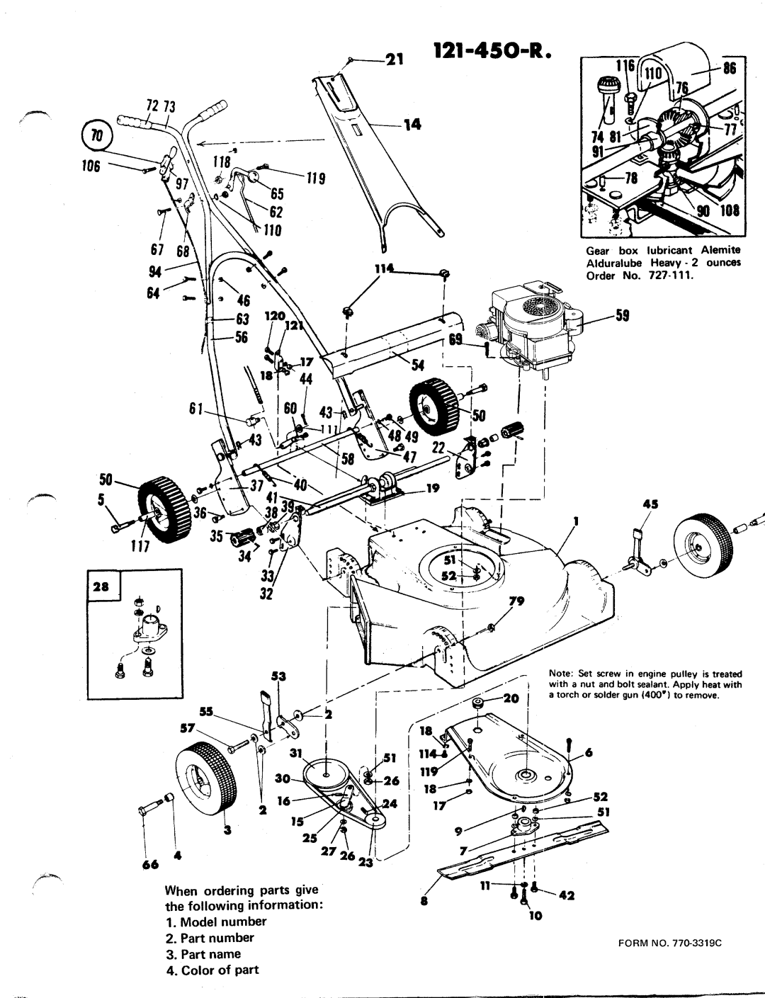 MTD 121-450-R manual 
