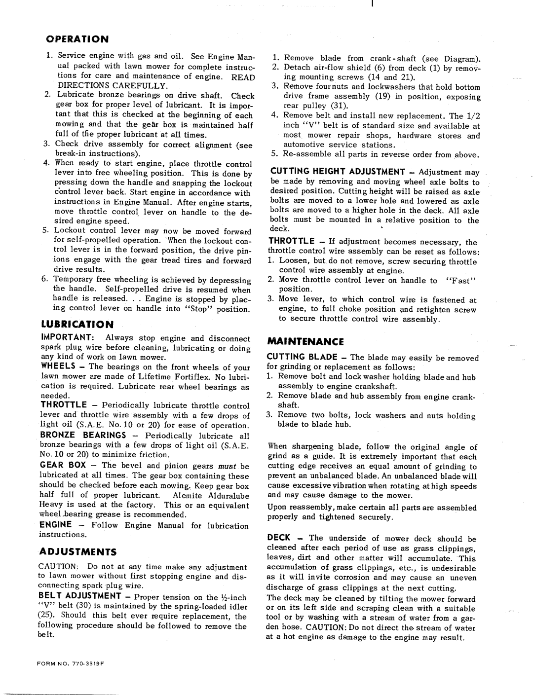 MTD 121-450-R manual 