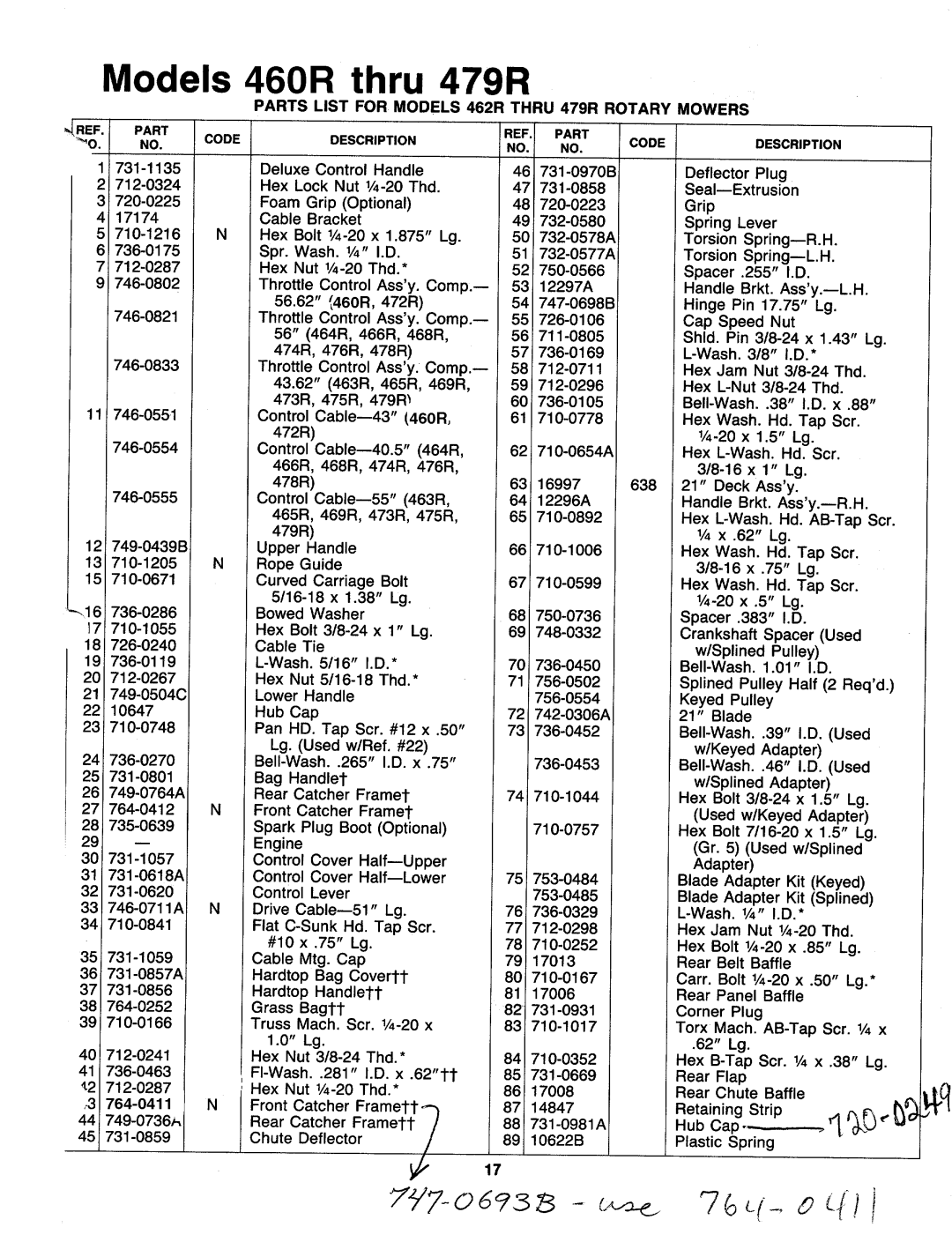 MTD 121-466R000, 121-473R000, 121-468R000, 121-460R000, 121-464R000, 121-469R000, 121-465R000, 121-462R000, 121-472R000 manual 