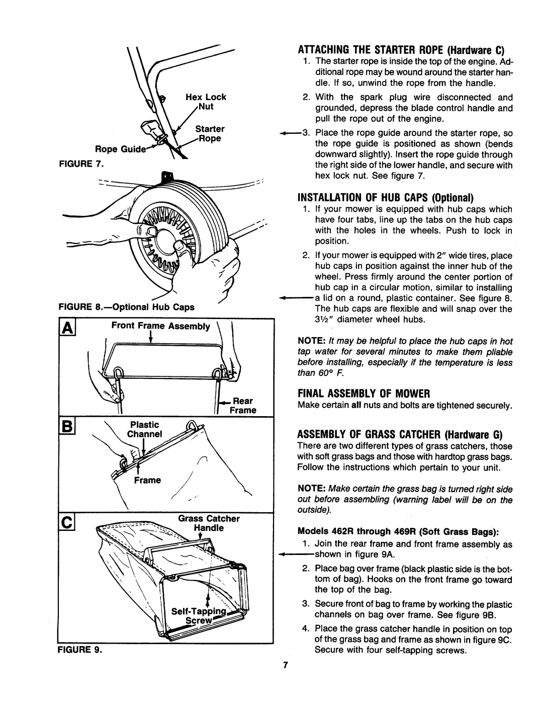 MTD 121-462R000, 121-473R000, 121-468R000, 121-466R000, 121-460R000, 121-464R000, 121-469R000, 121-465R000, 121-472R000 manual 