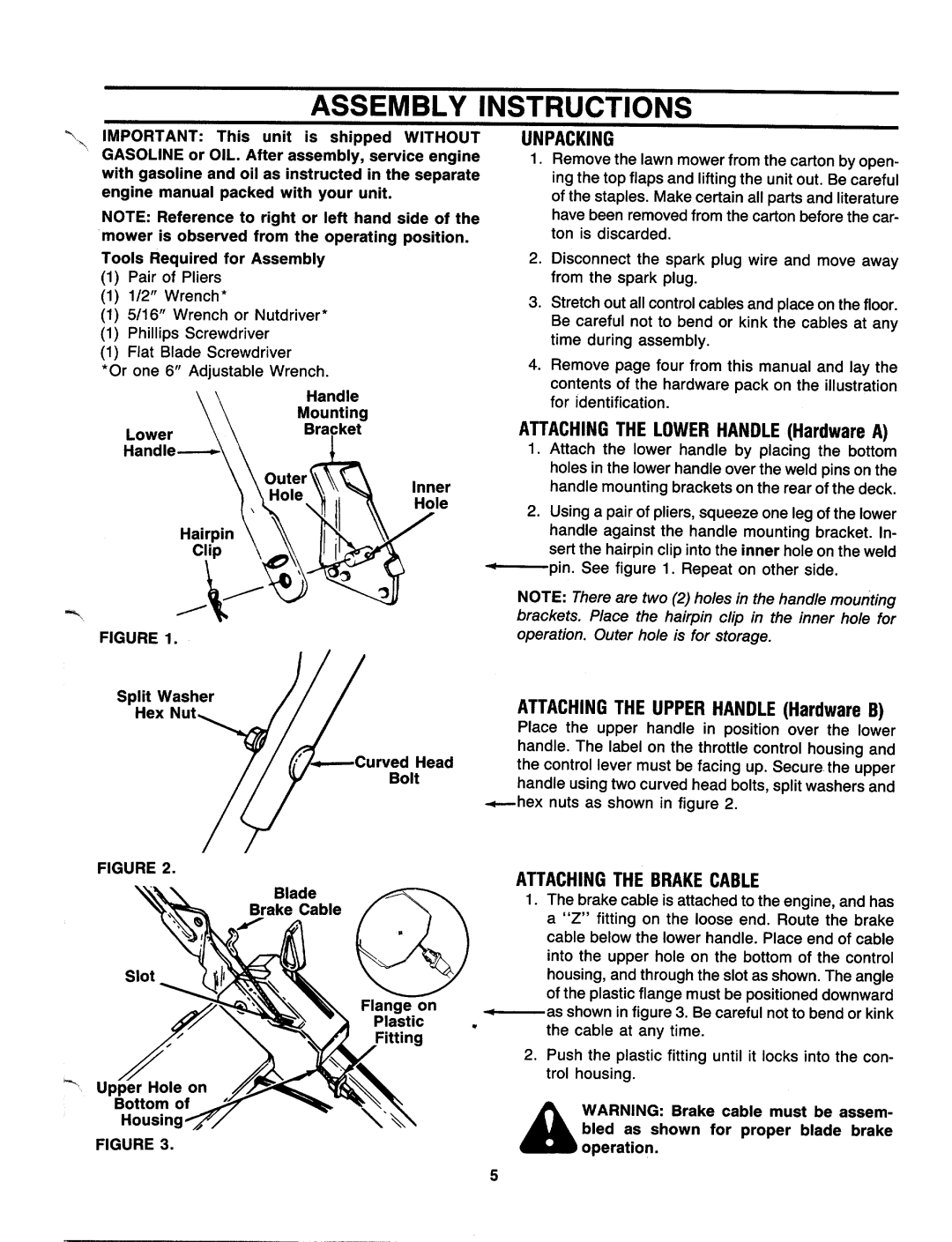 MTD 121-476E000, 121-478E000 manual 