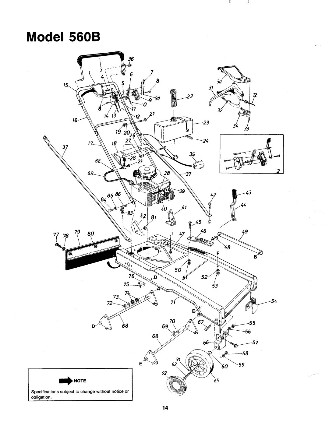 MTD 121-560B000 manual 