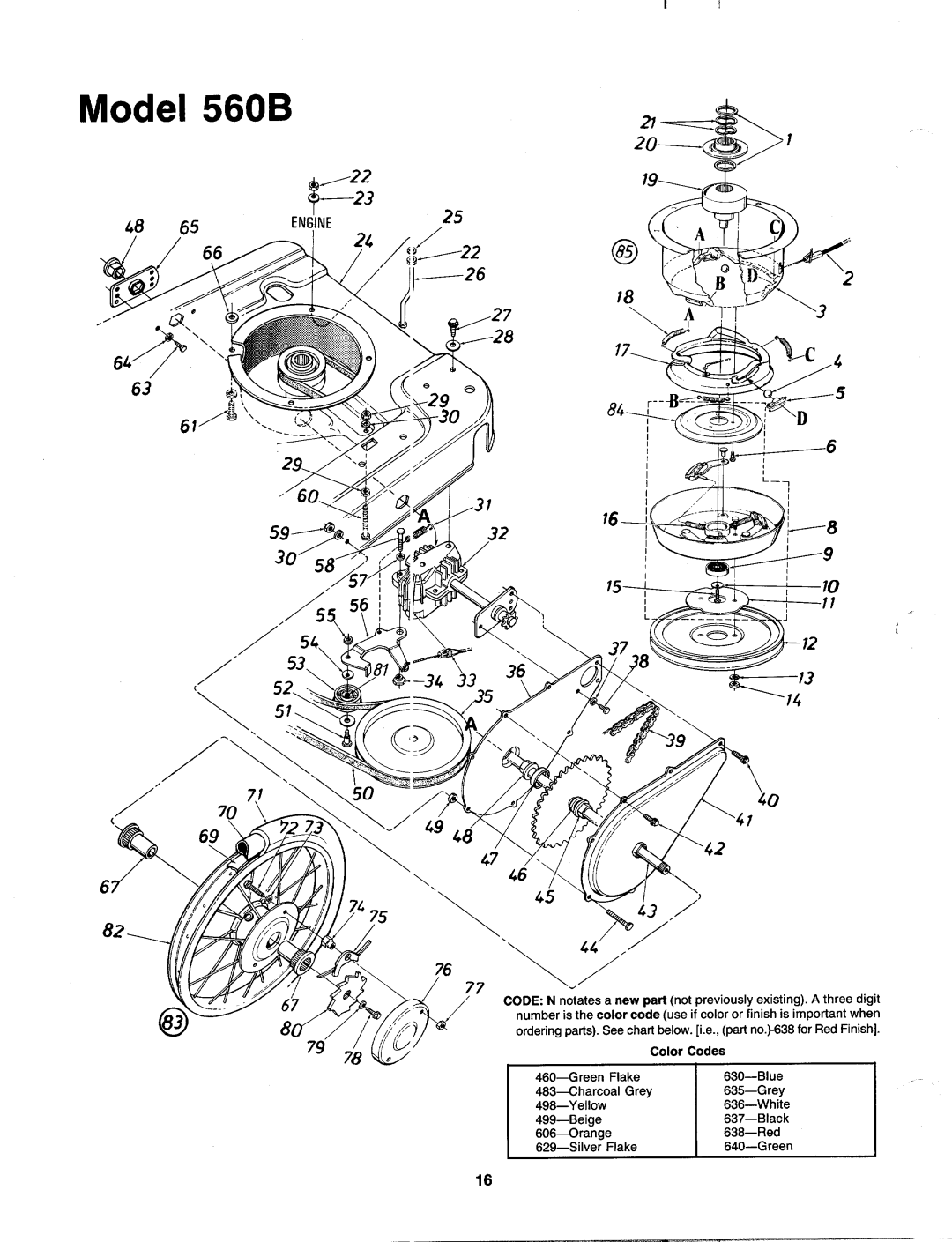 MTD 121-560B000 manual 