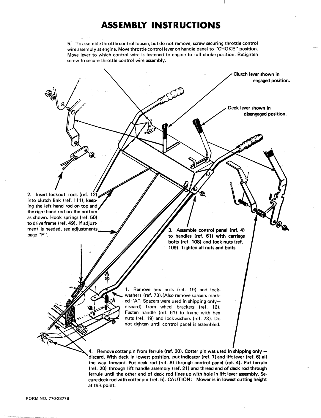 MTD 121-570 manual 