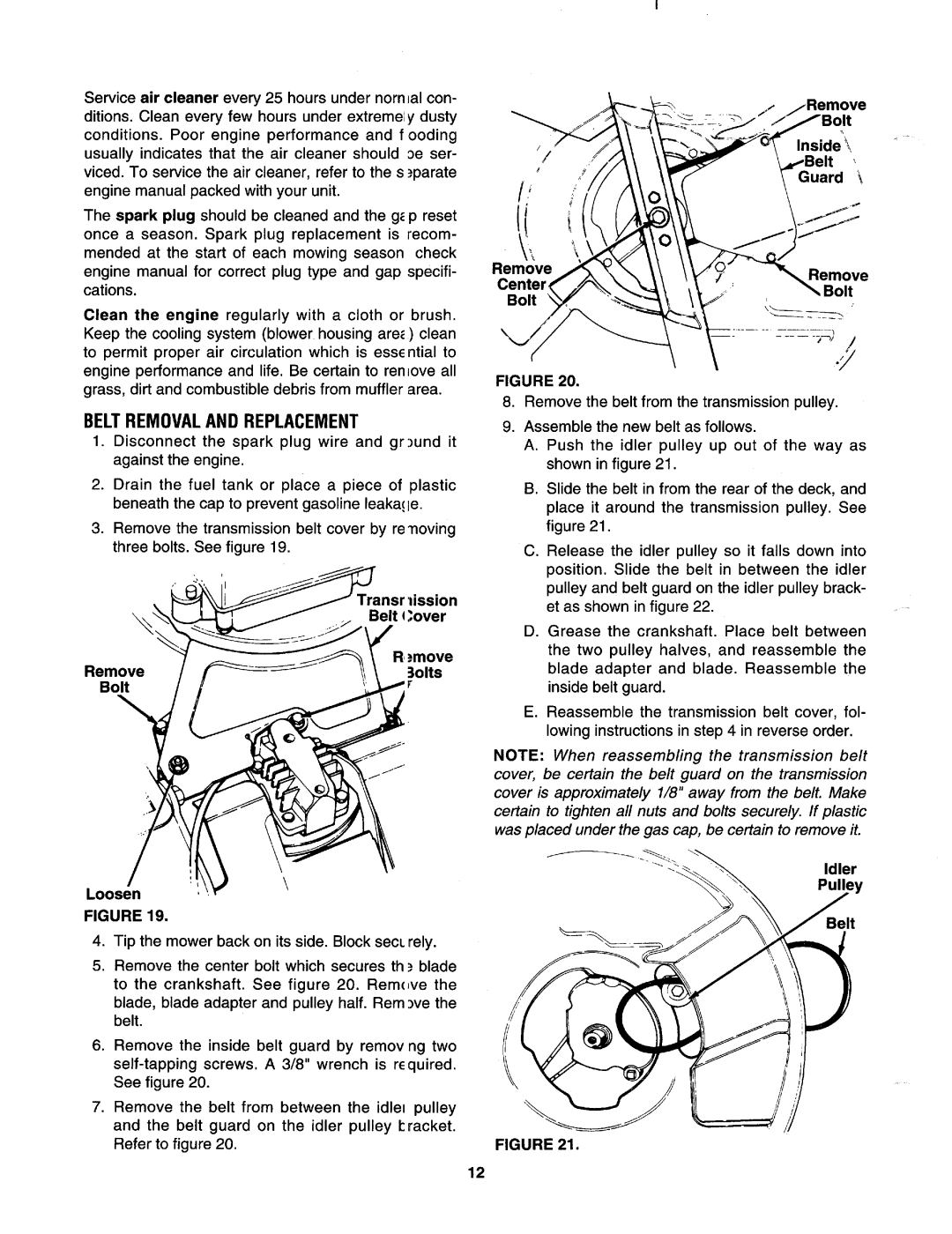 MTD 122-528R000, 122-526R000 manual 