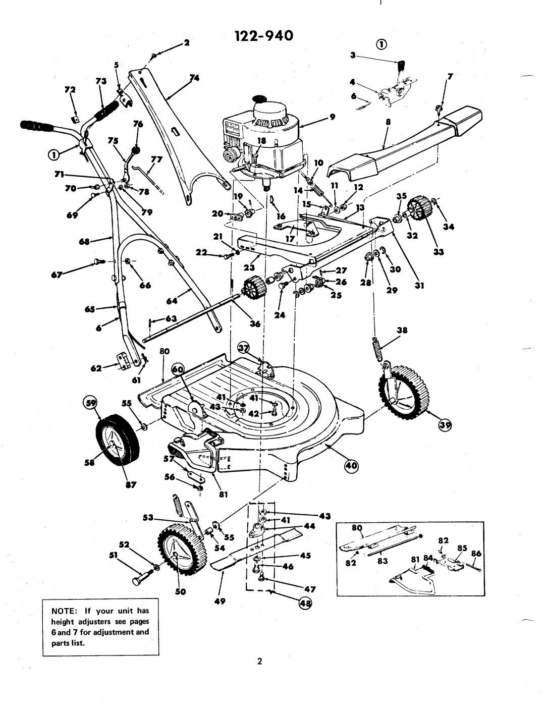 MTD 1222-940 manual 