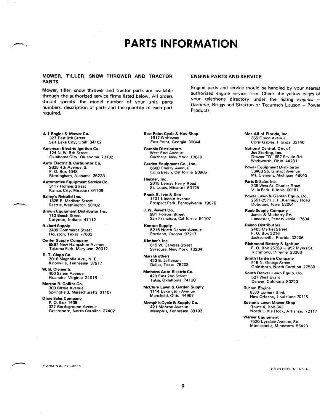 MTD 1222-940 manual 