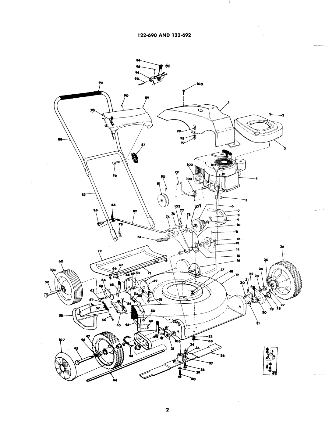 MTD 122-692, 122690, 122-690 manual 