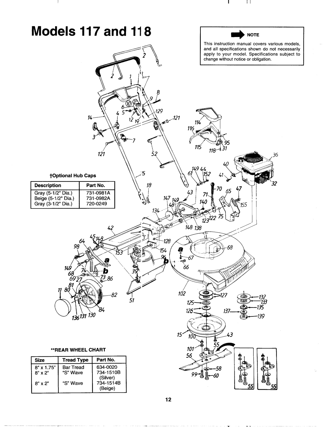 MTD 123-118F000, 123-117A000 manual 