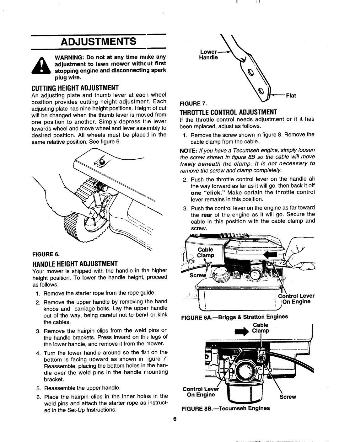 MTD 123-260A000, 123-265D000 manual 