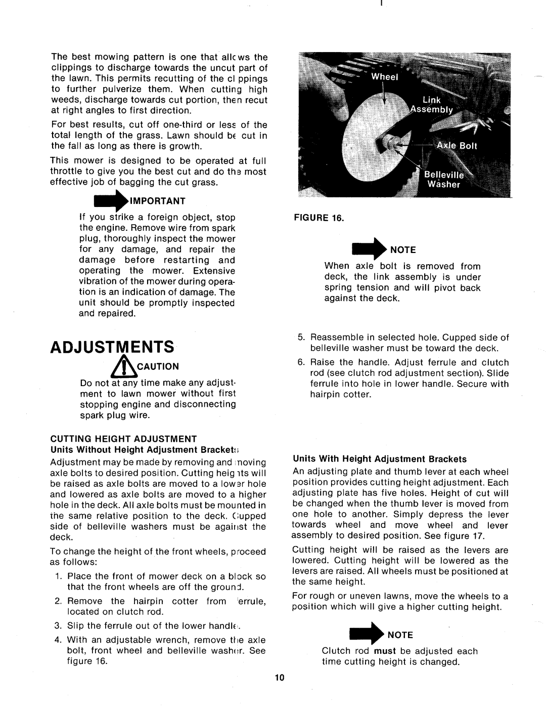 MTD 123-262A, 123-260A manual 