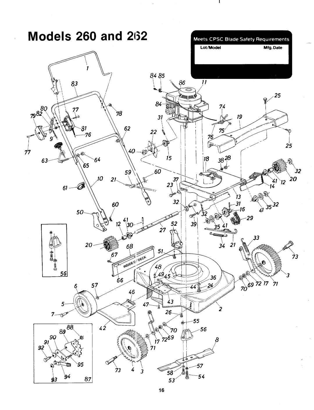 MTD 123-262A, 123-260A manual 