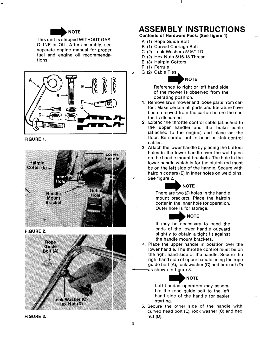 MTD 123-262A, 123-260A manual 