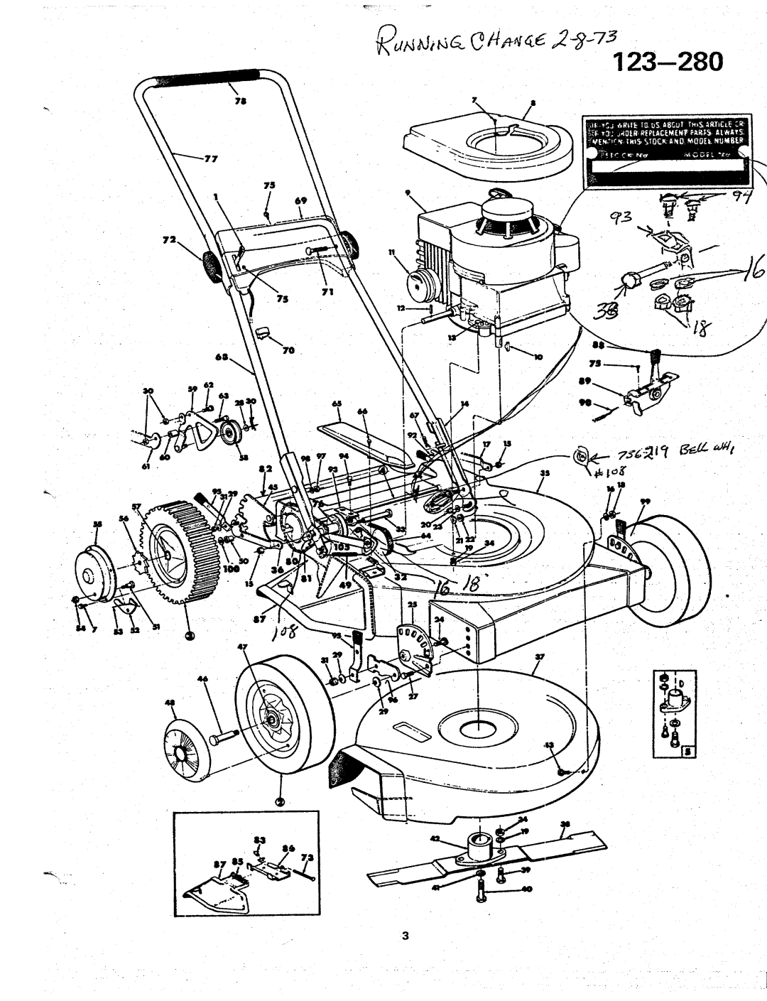 MTD 123-280 manual 