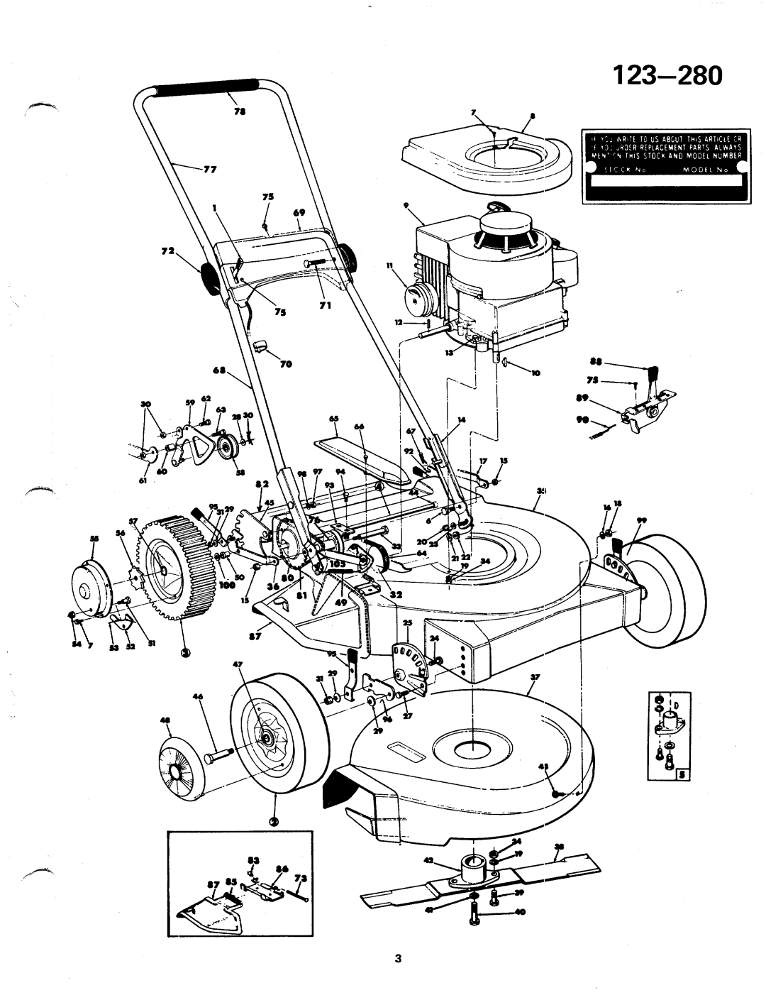 MTD 123-280 manual 