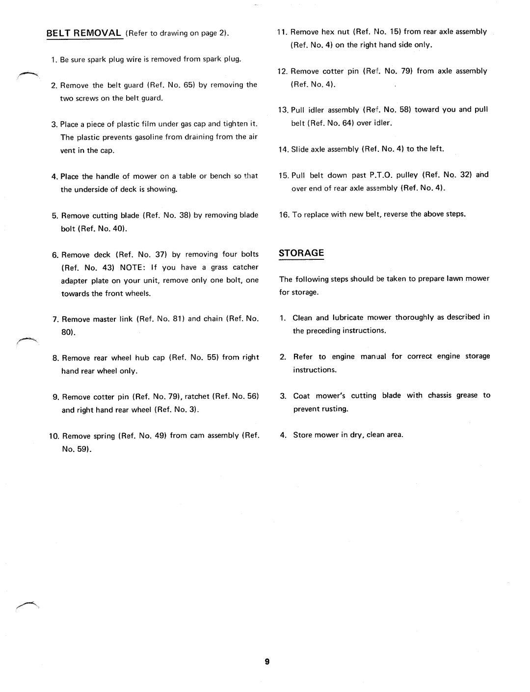 MTD 123-280 manual 