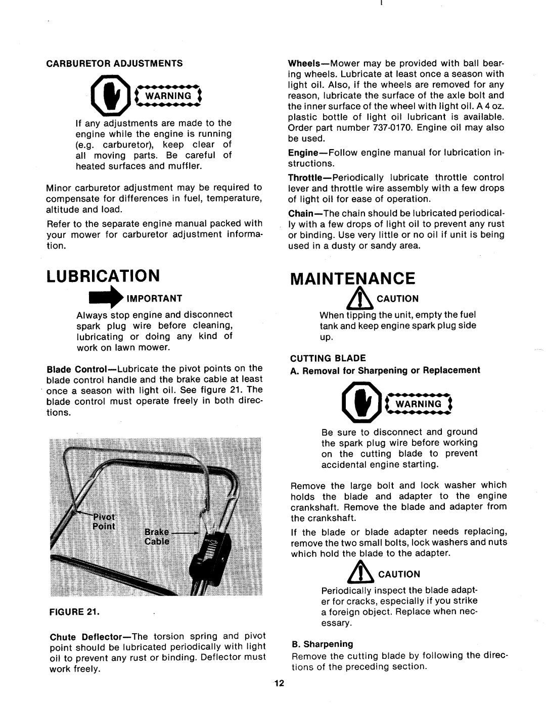 MTD 123-280A, 123-282A manual 