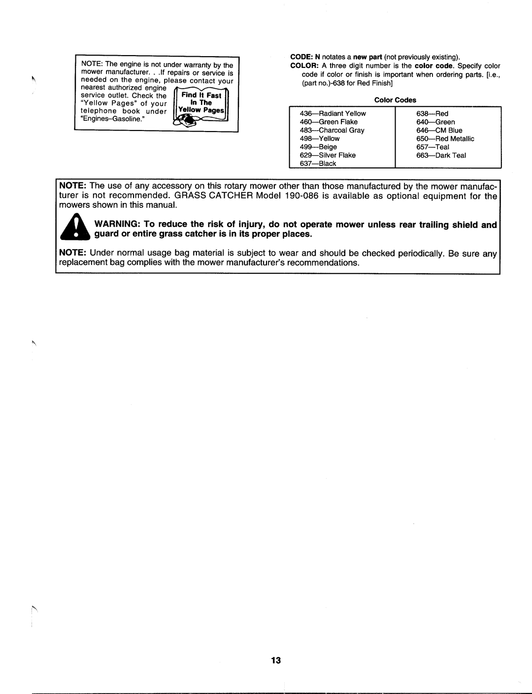 MTD 123-280B000, 123-281C000, 123-282C000 manual 