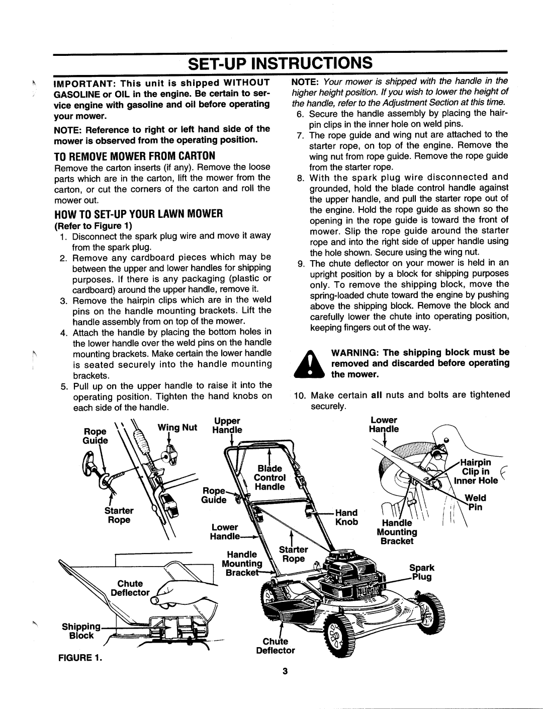 MTD 123-281C000, 123-280B000, 123-282C000 manual 